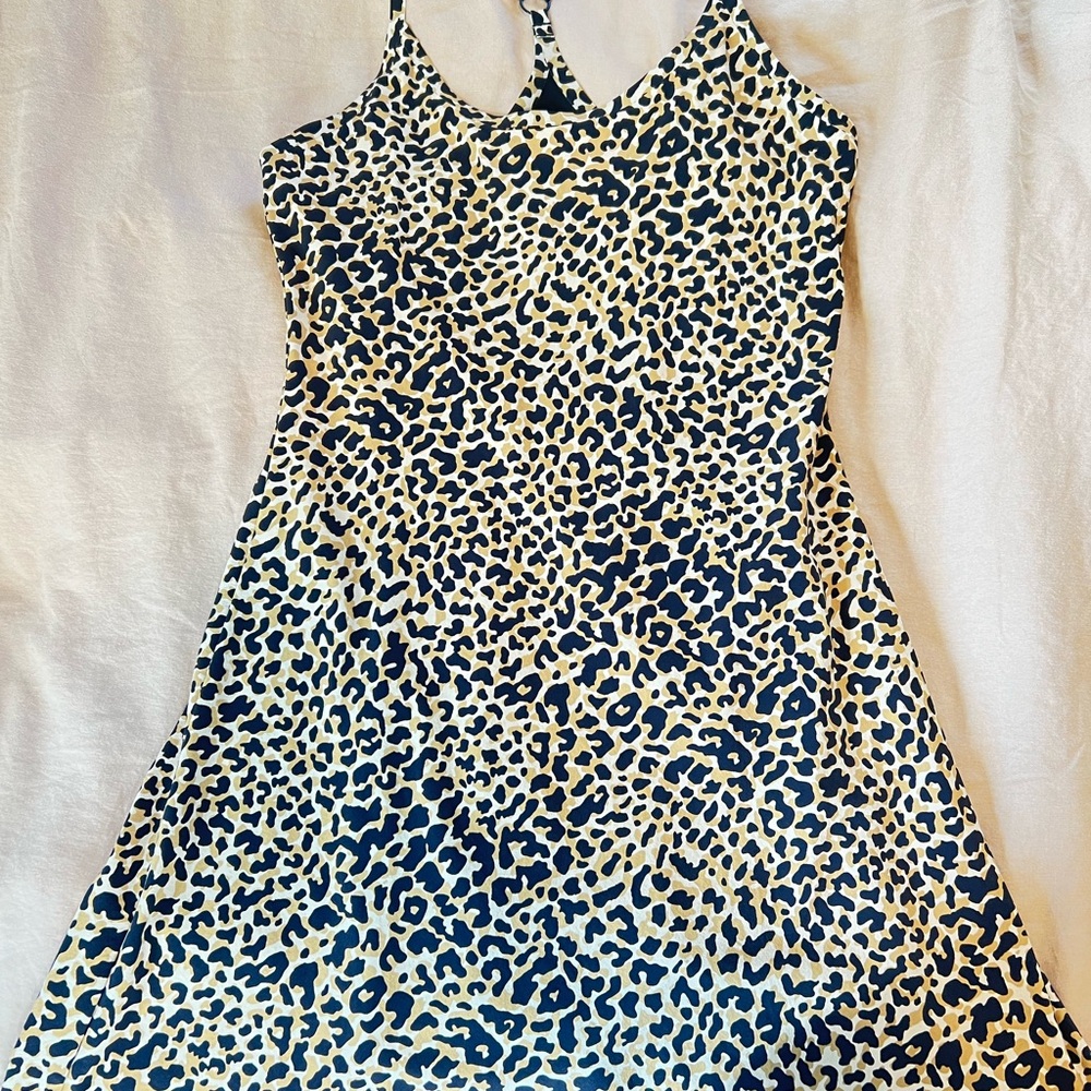 Outdoor Voices Mini Dress - Black and Cream